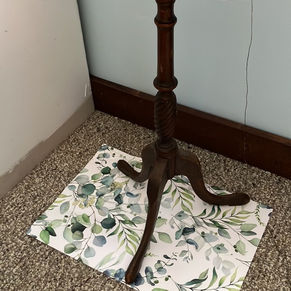 58874EC: BRANDT Cherry Pedestal Occasional End Table - Picture 2 of 9